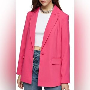 TOPSHOP Crepe Bright PINK Blazer HI Barbie 🎀